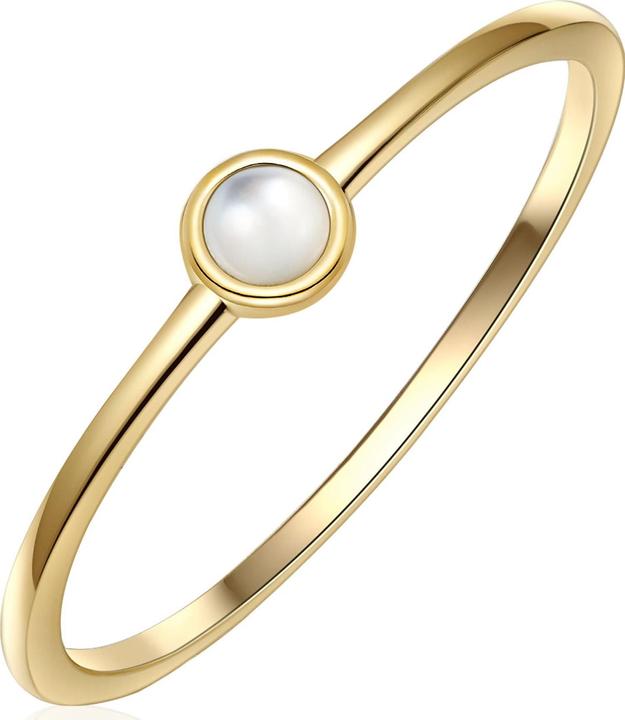 Produktbild Glanzstücke München Damen Sterling Silber Perlmutt gelbgold - 28431 (50, 925 Silber)