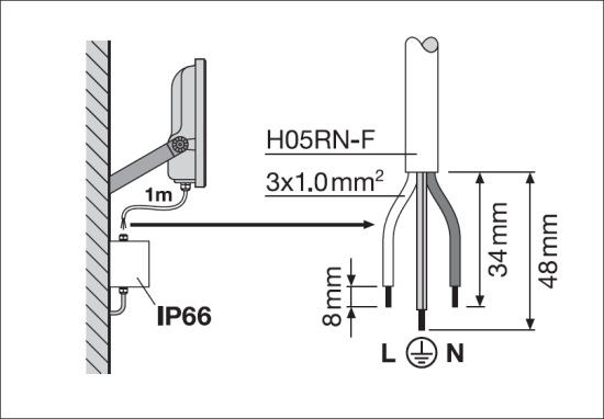Actual product image Ledvance FL 50 P 41W 6KLM 840 (6000 lm, IP66)
