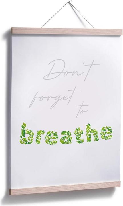 Immagine prodotto Trenddeko Non dimenticare di respirare (30 x 40 cm)