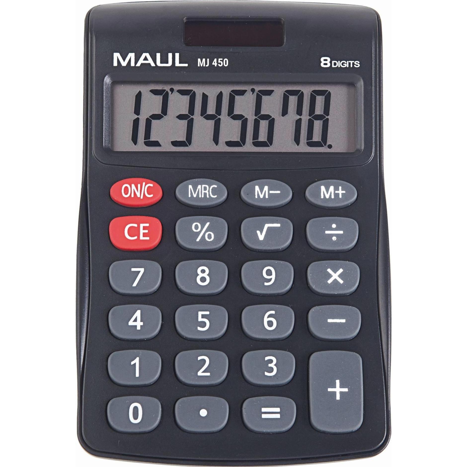 Maul, Taschenrechner, Taschenrechner MJ450 Junior Schwarz (Solarzellen)