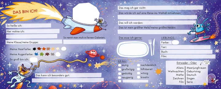 Actual product image Friends book - Space-strong friends