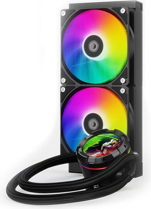 Actual product image ID-Cooling Liquid Processor Cooler with SL240 XE Display Black aRGB Lighting