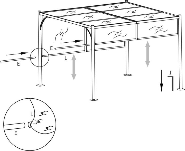 Produktbild vidaXL Pergola (300 cm, 300 cm)