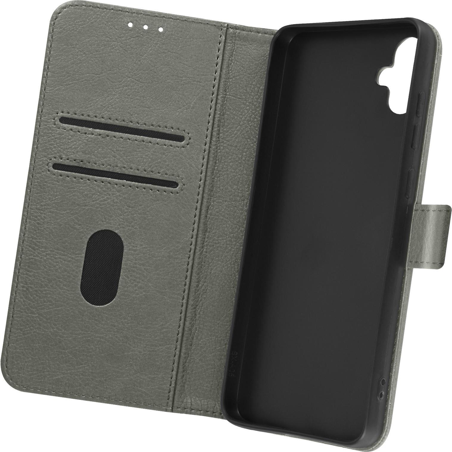 Avizar Chesterfield Wallet Cover Series (Samsung Galaxy A05), Smartphone Hülle, Grau