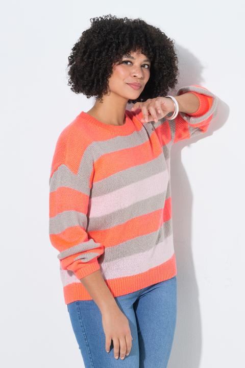 Produktbild Angel of Style Pullover, Loose Fit, Blockstreifen, Ballon-Langarm (50, 52)