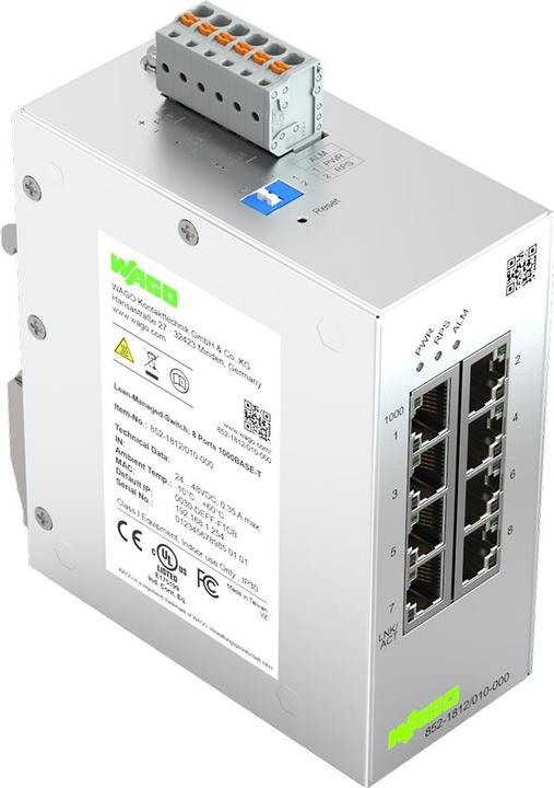 Actual product image Wago 852-1812/010-000 Lean-Managed- (8 ports)