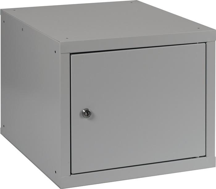 Actual product image HP Autozubehör Locker cabinet light grey,RAL 7035/light grey,RAL 7035 H350xW400xD450mm (40 cm, 35 cm)