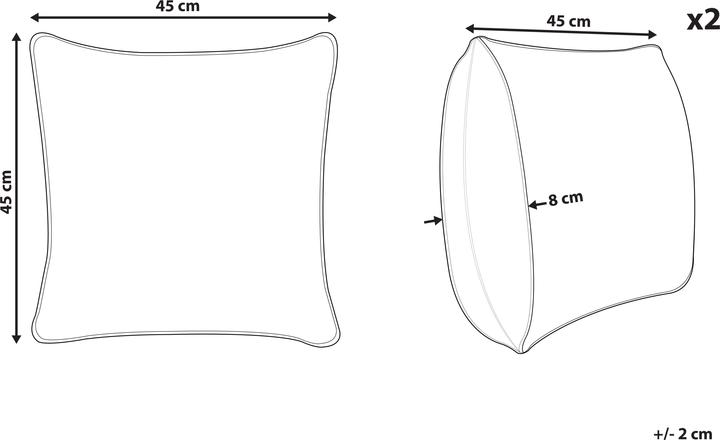 Produktbild Beliani Praline (45 x 45 cm)