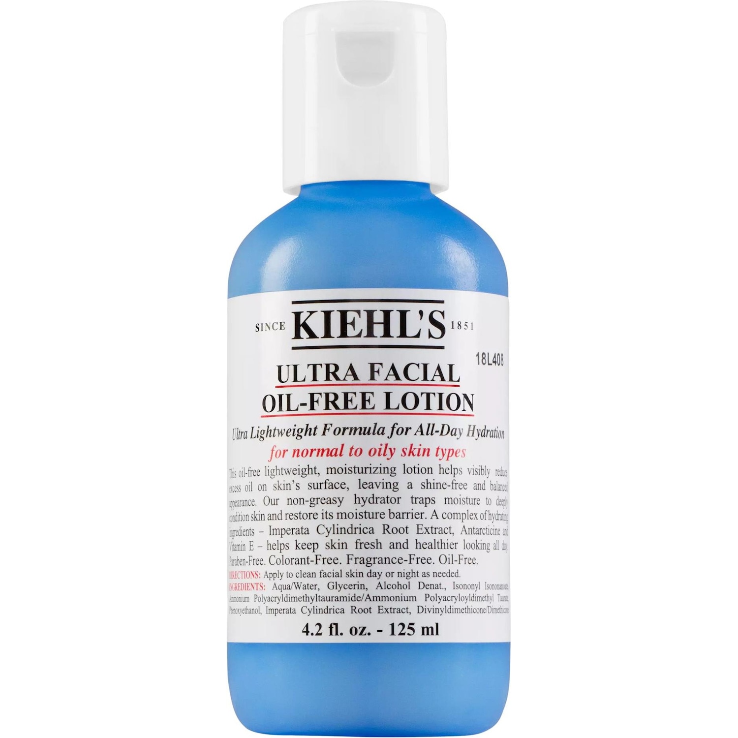 Kiehl's, Gesichtsserum, Ultra Facial Oil-Free Lotion Gesichtscreme (125 ml)