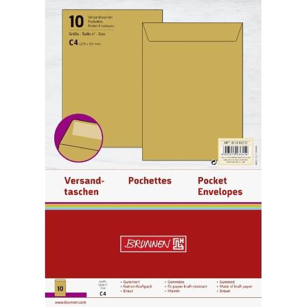 Produktbild Brunnen Versandtasche C4 (C4, 10 x)
