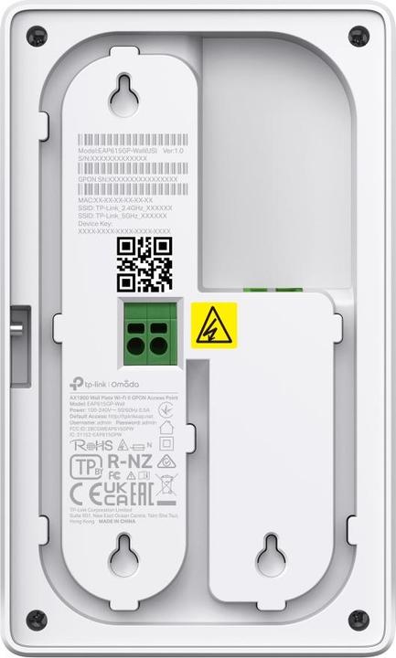 Produktbild TP-Link Omada WL-AP Access Point EAP625GP-Wall (AX1800) (1201 Mbit/s)