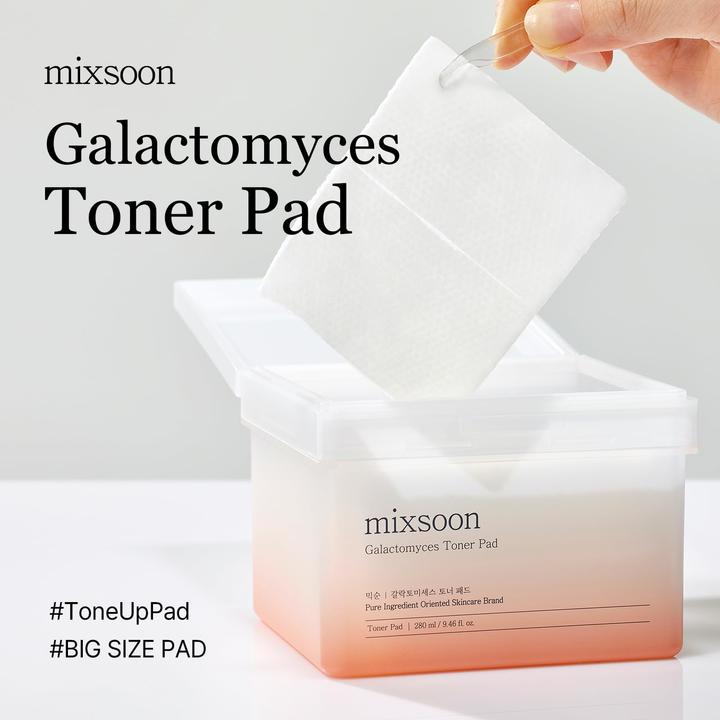 Image du produit Mixsoon Galactomyces Toner Pad (Lingettes nettoyantes pour le visage, 280 ml)