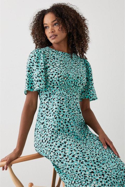 Produktbild Dorothy Perkins Tierdruck Geraffte Taille Flatter Midikleid (34)