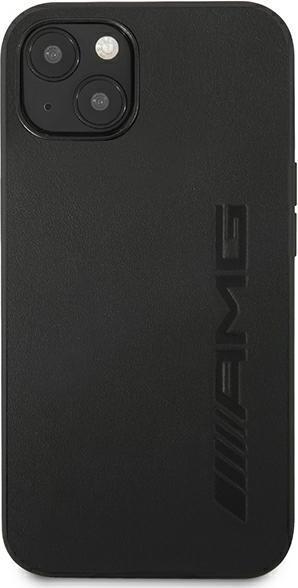 Image du produit Mercedes AMG AMHCP14SDOLBK étui rigide en cuir pour iPhone 14 6,1" czarny/black Hot Stamped (Apple iPhone 14)