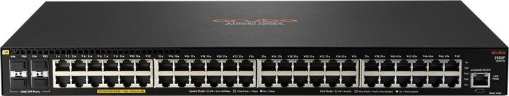Immagine prodotto HPE E Aruba 2930F Switch 4 porte SFP, PoE+ Layer 3, VSF Stacking, RIP Routing, Access OSP (48 Porti)