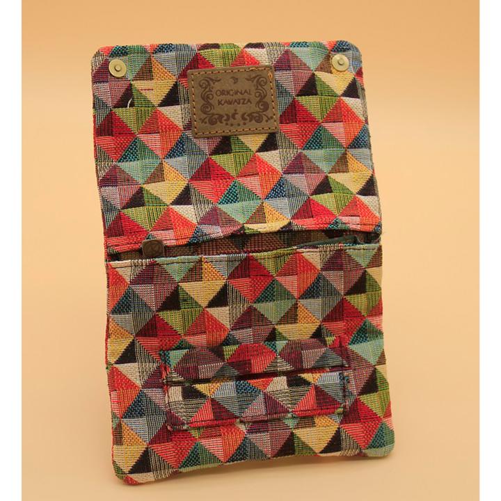 Actual product image Kavatza Cotton TP54-CR Triangle Deluxe tobacco pouch