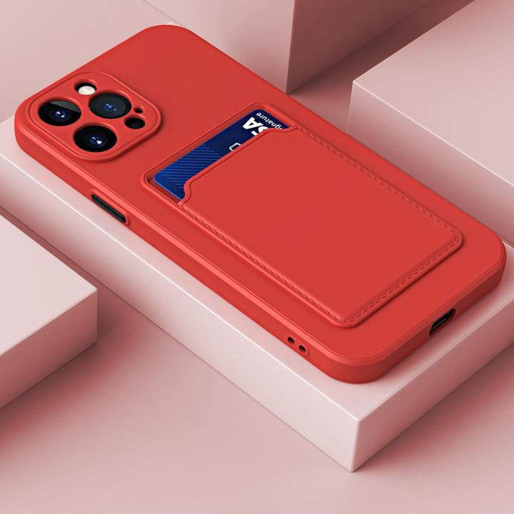 Produktbild König Design Schutz Handy Hülle für Apple iPhone 15 Pro Max Case Back Cover Etuis Kartenfach (Apple iPhone 15 Pro Max)