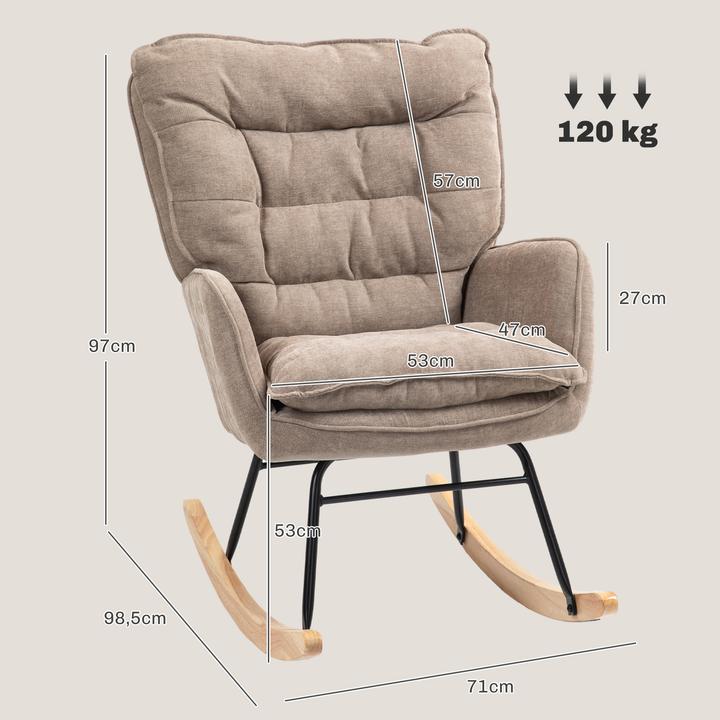 Image du produit Homcom Fauteuil à bascule