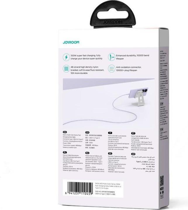 Actual product image Joyroom USB A — USB C (1 m, USB 2.0, 100 W)