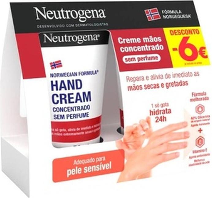 Neutrogena Norwegian Formula Concentrated Hand Cream Unscented 2x50ml (100 ml)