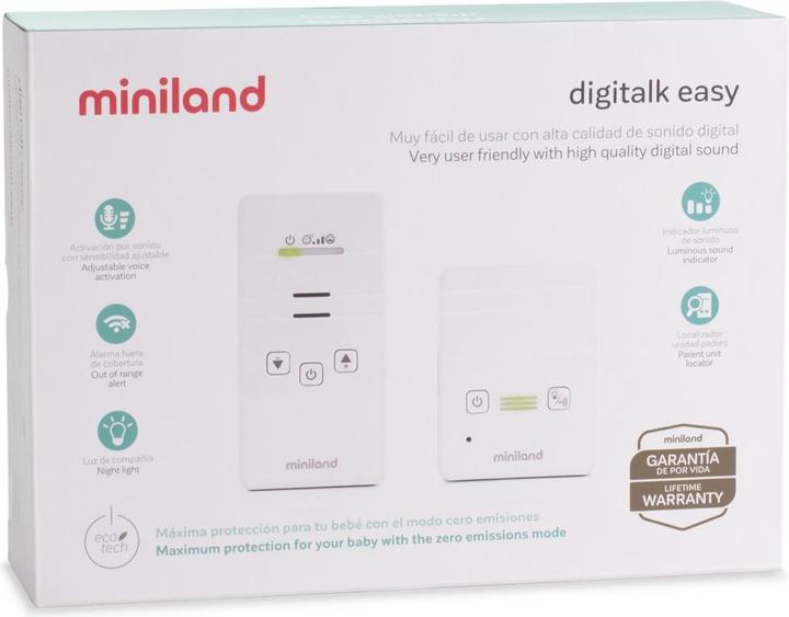 Immagine prodotto Miniland Digitalk Easy Nuevo (Audio del baby monitor, 300 m)
