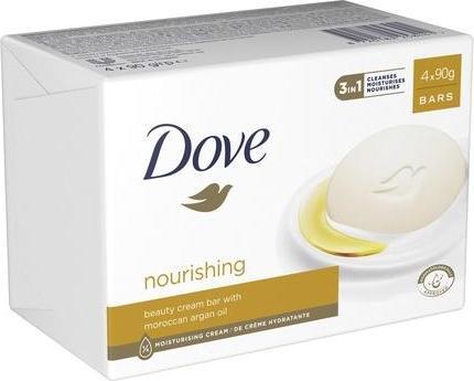 Dove Cream Tablet Argan 4x90 G (Körperpflegeset)