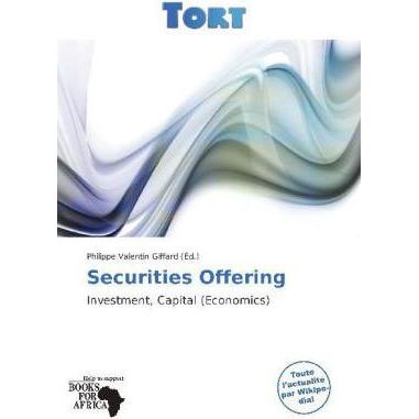 Securities Offering, Fachbücher von Philippe V. Giffard