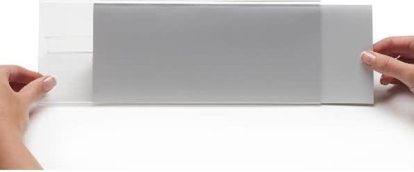 Actual product image Deflecto Table name plates