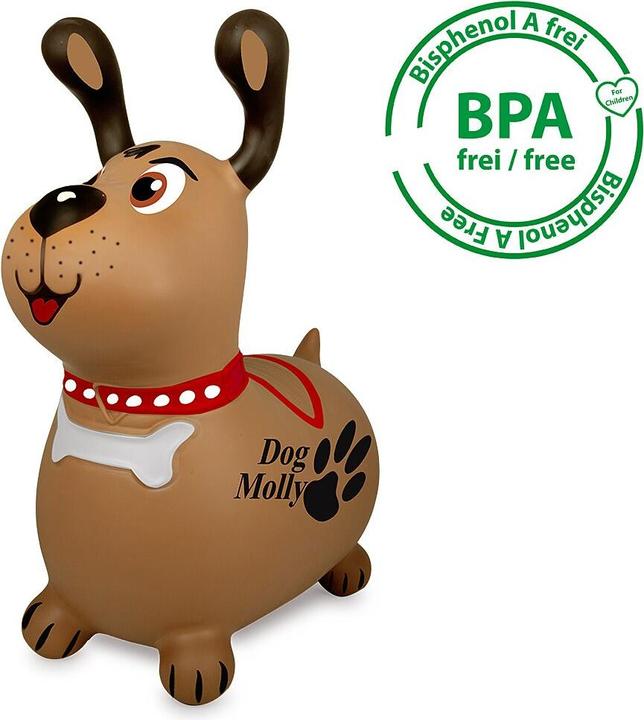 Immagine prodotto Braun Hüpftier Dog Molly mit Pumpe