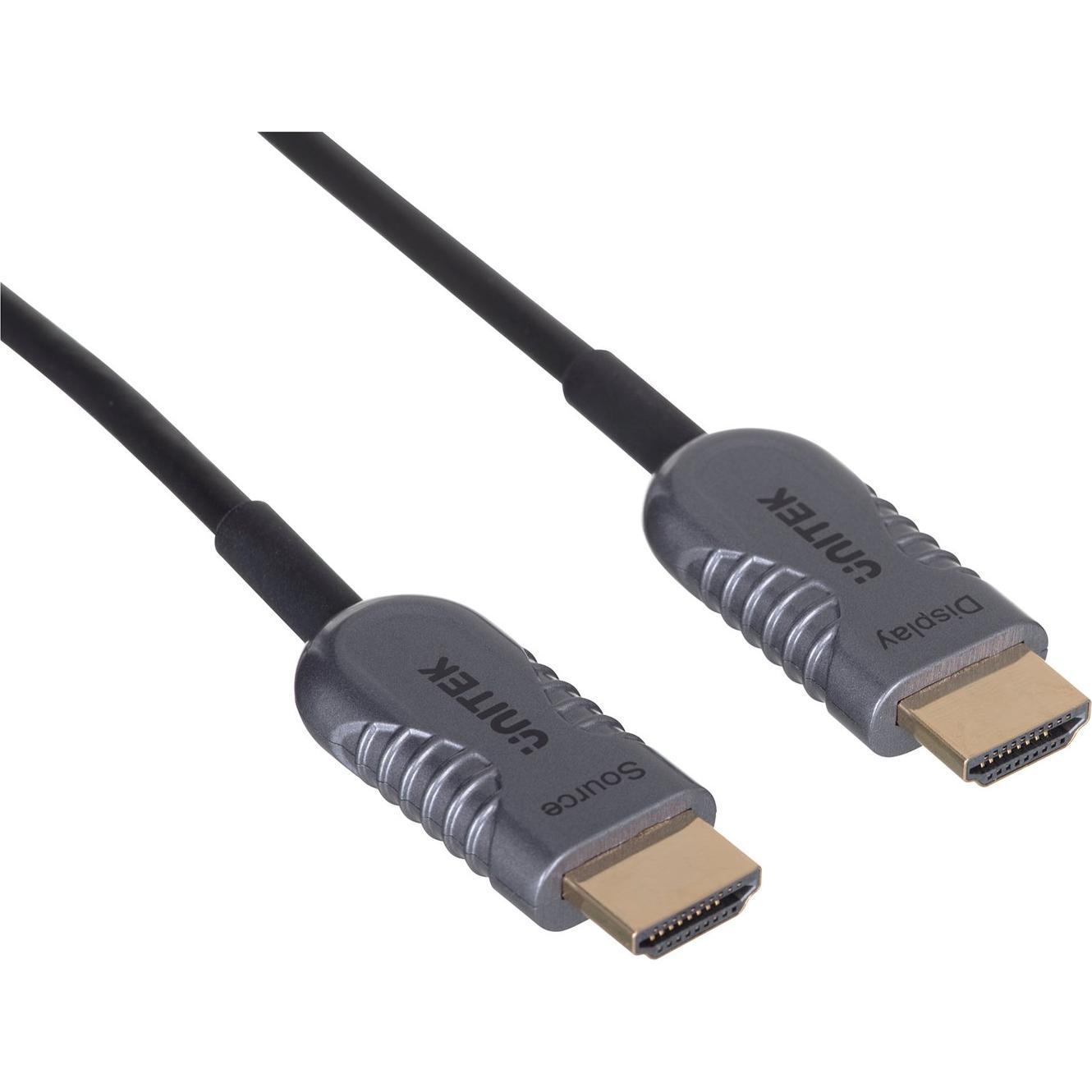 Unitek C11028DGY Optic Cable HDMI 15m (15 m, HDMI), Video Kabel
