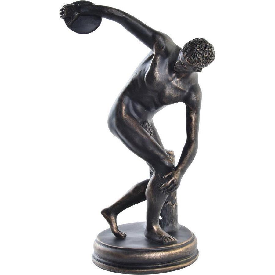 DKD Home Decor, Statuette e sculture decorative, Decorative Figure Discobolus Copper Resin (19 x 17 x 34 cm)