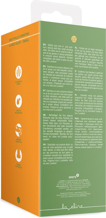 Produktbild Loveline Non-Phallic Vibrating Dildo - Small - Forest Green