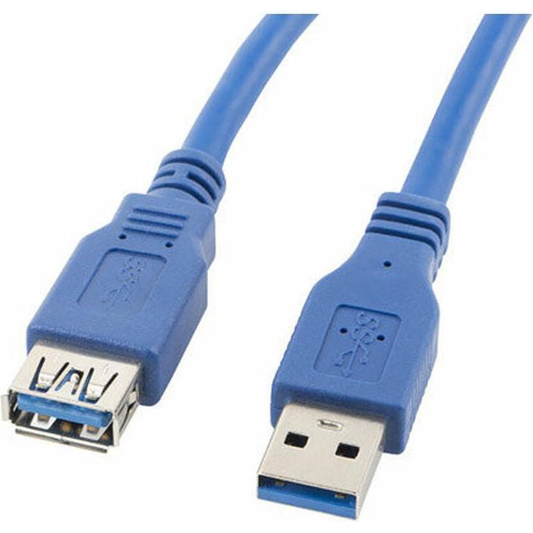 Lanberg Blu Ca-Us3e-10Cc-0018-B Cavo Usb 1,8 M Usb A (1.80 M, Usb 3.0), Cavo Usb
