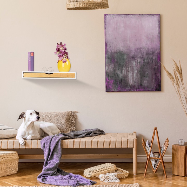 Produktbild Relaxdays Wandregal (60 x 24 x 8 cm)