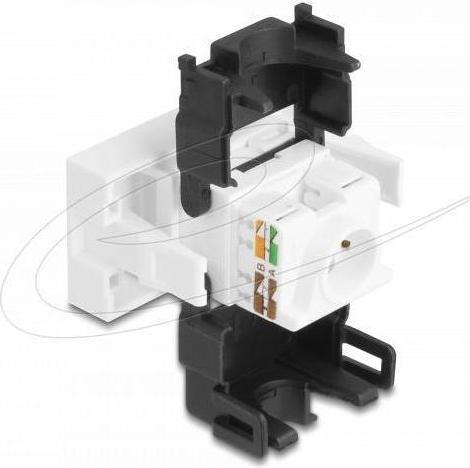 Produktbild Delock Easy 45 RJ45 Buchse zu LSA Cat.6A 180° werkzeugfrei s (Netzwerk Kupplung)