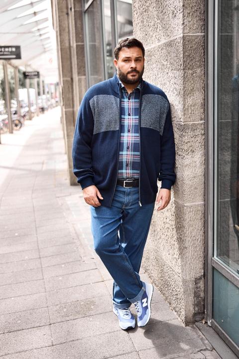 Produktbild Men+ Strickjacke, Stehkragen, Zipper (L)