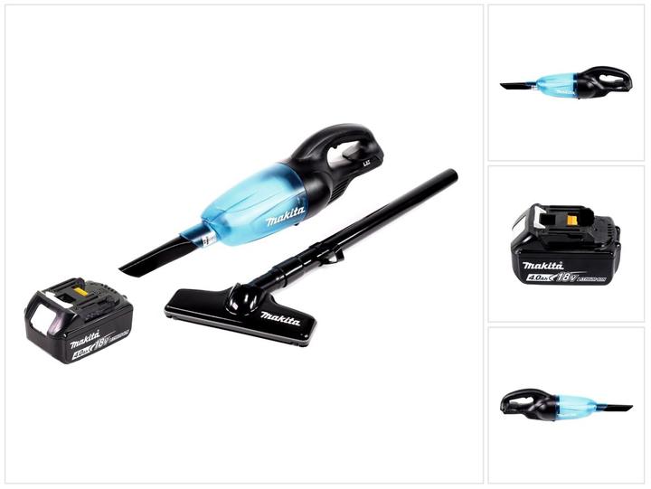 Makita DCL 180 M1 B Akku Staubsauger 18 V Schwarz + 1x Akku 4,0 Ah - ohne Ladegerät