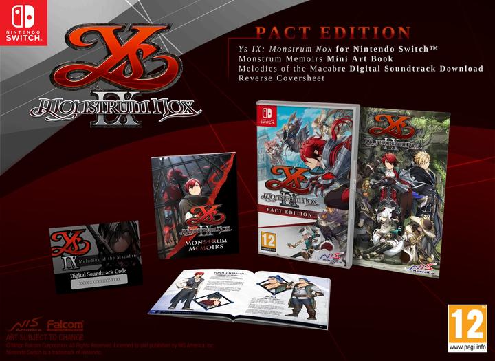 Produktbild NIS Ys IX: Monstrum Nox - Pact Edition NSW (Switch, Switch Lite, Switch OLED, EN)