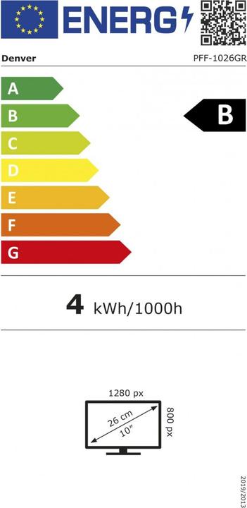 Energy Label Denver Frameo PFF-1026 (10.10", 1280 x 800 pixels)