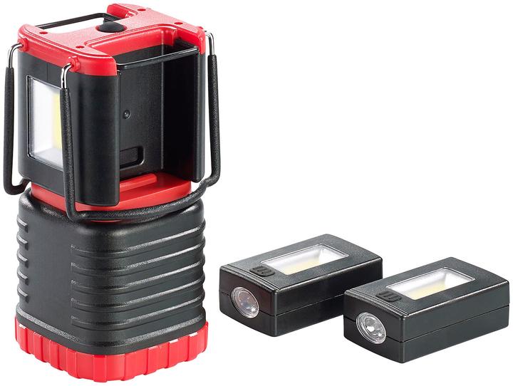 Actual product image KryoLights 3D camping lantern with 2 flashlights