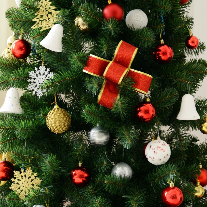 Produktbild Homcom Tannenbaum mit Metallständer (210 cm)