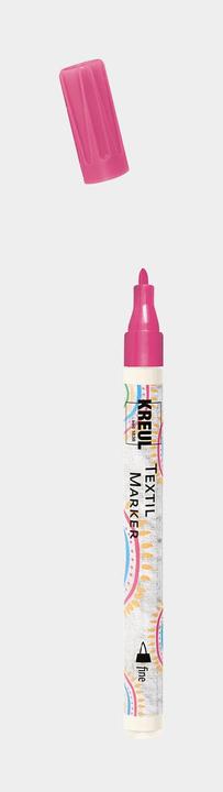 Produktbild Kreul Stoffmalstift, Textilmarker Javana texi mäx Sunny fine für helle Stoffe (Pink, 2 mm)