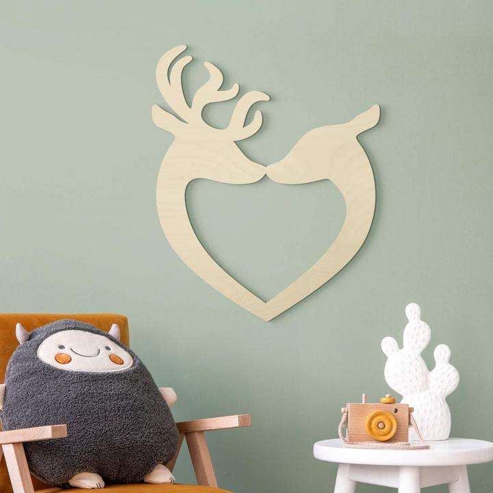 Produktbild Trenddeko Hirsch Herz (33 x 40 cm)
