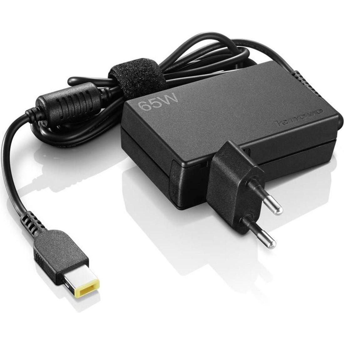 Lenovo AC Adapter 65W Ultraportable (65 W), Notebook Netzteil, Schwarz