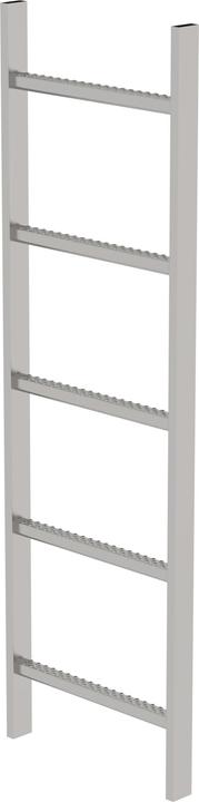 Productafbeelding Munk Schachtladder roestvrij staal V4A 400mm vrije breedte 5 sporten (5 cm)