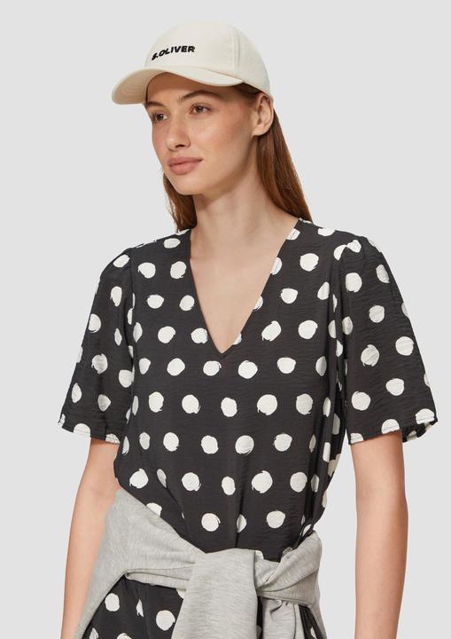 Actual product image S.Oliver Kappe Kappe aus Leinenmix mit Logo-Stickerei (One size)