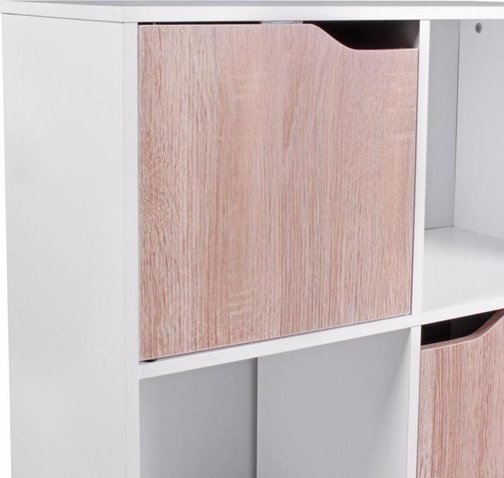 Actual product image FineBuy Bookcase wood veneered white (60 x 29 x 120 cm)