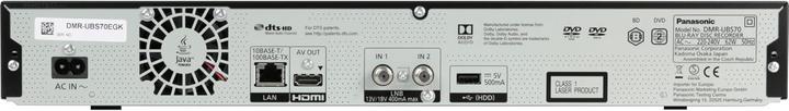 Productafbeelding Panasonic Dmr-Ubs70egk (Blu-ray Recorder, Blu-Ray Speler)