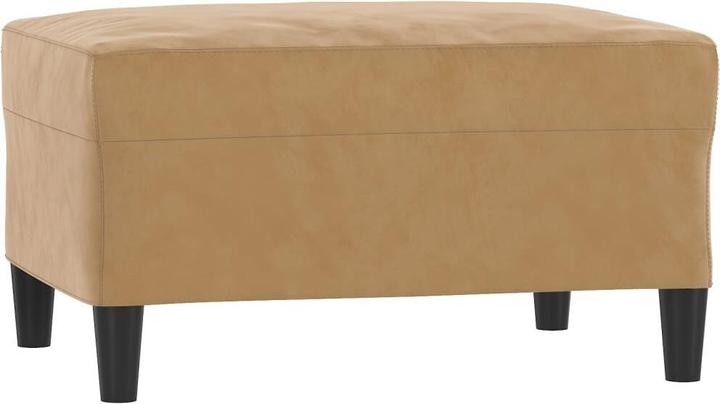 Produktbild vidaXL Sofagarnitur Sessel Sofa Couch Wohnzimmer Designsofa 4-tlg. Braun Samt (Polstergruppe)