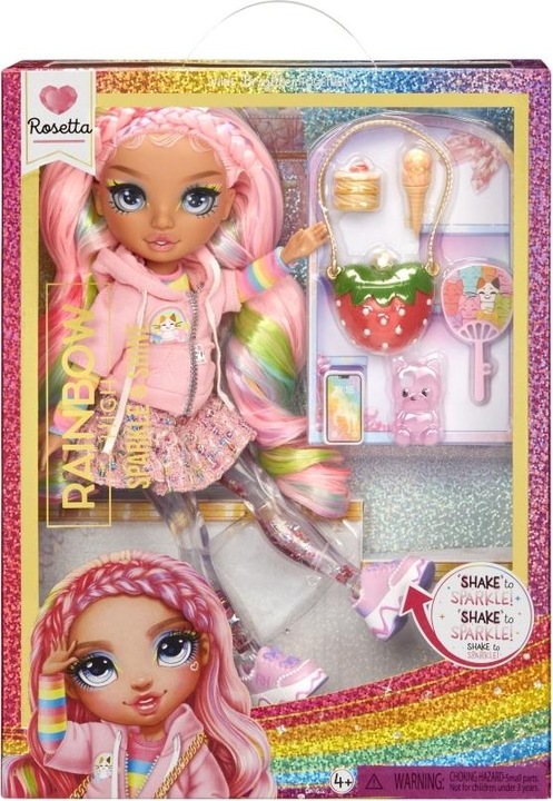 Actual product image Rainbow High Sparkle & Shine Fashiondukke - ROSETTA (Pink)